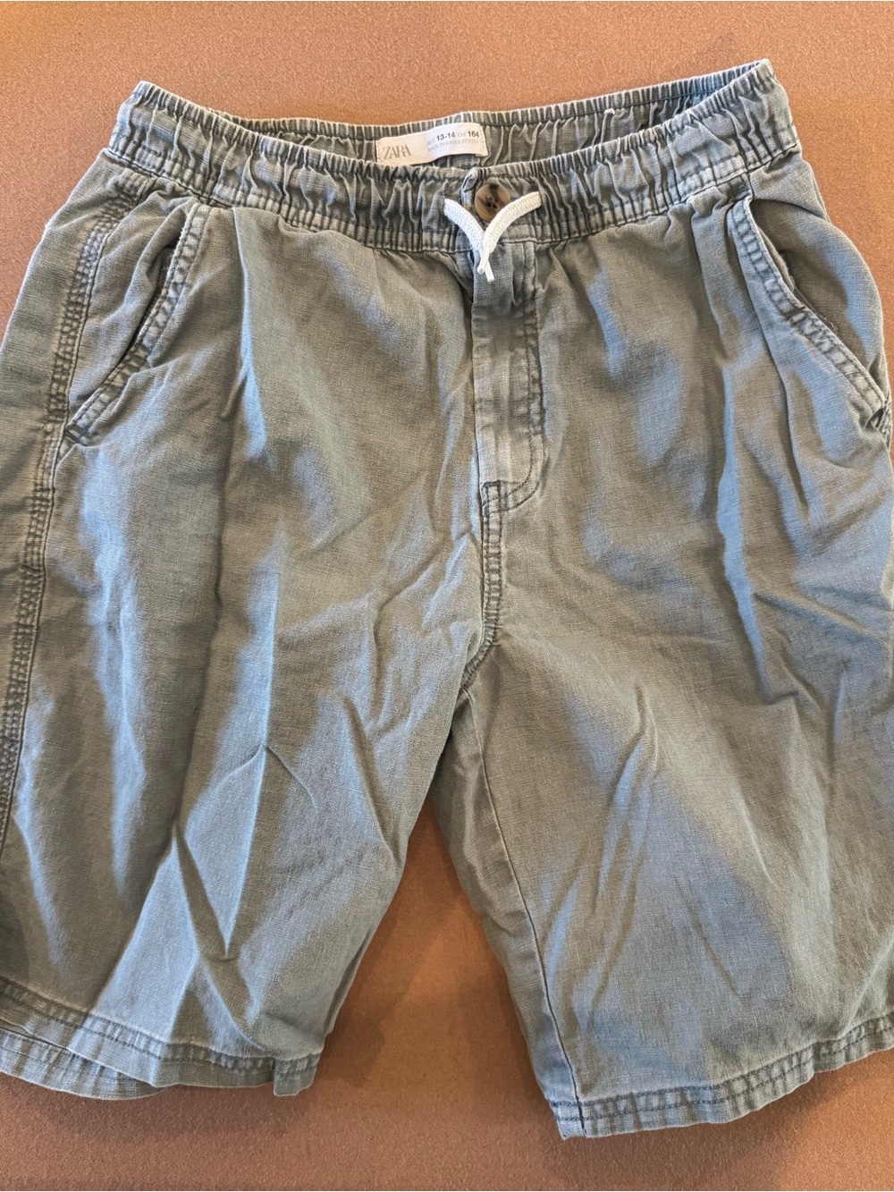 Zara Kids Shorts - Slate Green - Size 13/14